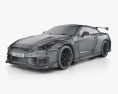 Nissan GT-R Nismo 2024 3D-Modell wire render