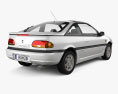 Nissan NX Coupe 1993 3D-Modell Rückansicht