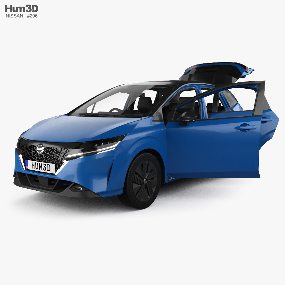 Nissan Note e-Power with HQ interior RHD 2020 3D model