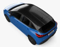 Nissan Note e-Power з детальним інтер'єром RHD 2023 3D модель top view