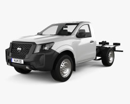 3D model of Nissan NP300 Single Cab Chassis 2024
