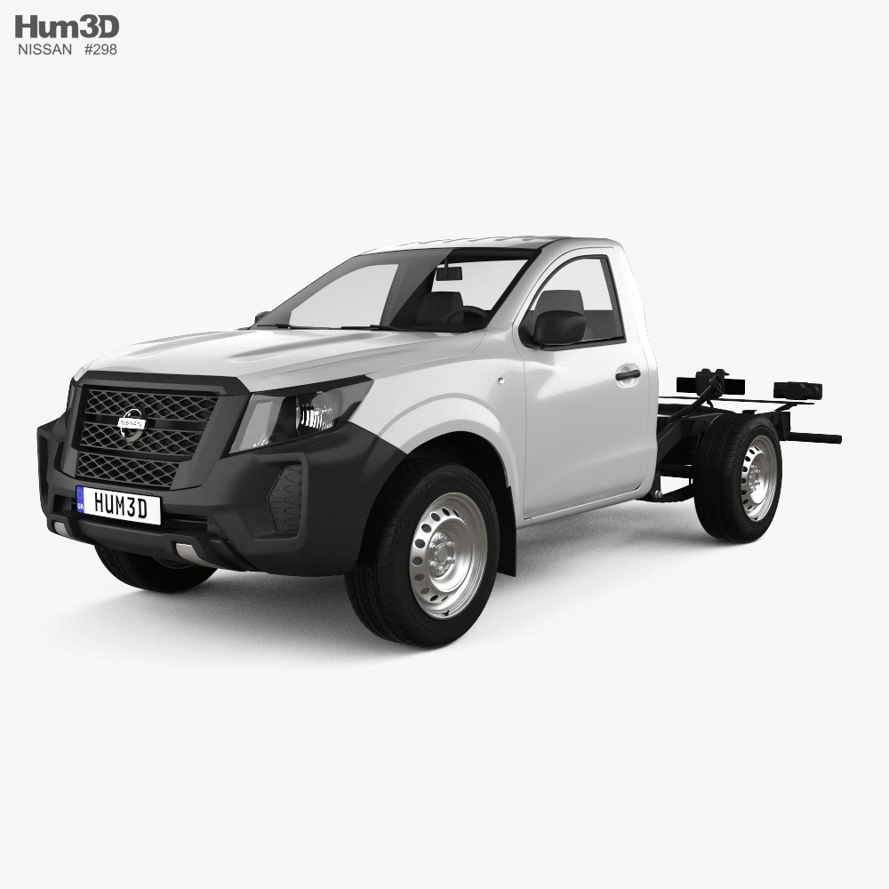 Nissan NP300 Single Cab Chassis 2023 3D 모델 