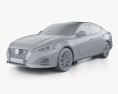 Nissan Altima SR 2024 3D-Modell clay render