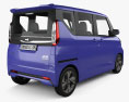 Nissan Roox Highway Star 2020 3D 모델  back view