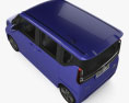 Nissan Roox Highway Star 2020 3D-Modell Draufsicht