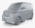Nissan Roox Highway Star 2020 3D-Modell clay render