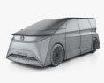 Nissan Hyper Tourer 2024 Modello 3D wire render