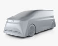 Nissan Hyper Tourer 2024 3D-Modell clay render