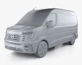 Nissan e-Interstar 패널 밴 L2H2 2024 3D 모델  clay render