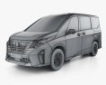 Nissan Serena E-Power 2024 3Dモデル wire render