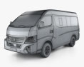 Nissan Urvan L2H2 Passenger Van 2024 3d model wire render