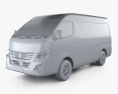 Nissan Urvan L2H2 Furgoneta de Pasajeros 2024 Modelo 3D clay render