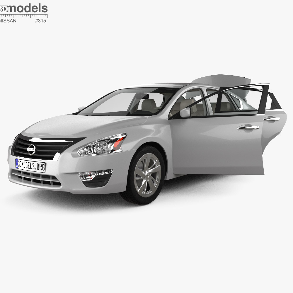 Nissan Altima with HQ interior 2013 3D model