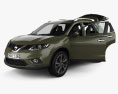 Nissan X-Trail with HQ interior 2015 Modelo 3D