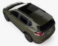 Nissan X-Trail with HQ interior 2015 3D-Modell Draufsicht