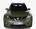 Nissan X-Trail with HQ interior 2015 Modelo 3D vista frontal