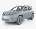 Nissan X-Trail with HQ interior 2015 3d model clay render