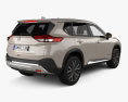 Nissan X-Trail e-POWER with HQ interior 2022 3D 모델  back view