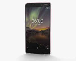 Nokia 6 (2018) Silver 3D model
