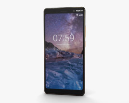 Nokia 7 Plus 黑色的 3D模型