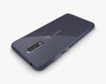Nokia X6 Blue 3D 모델 