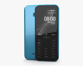 Nokia 8000 4G Topaz Blue 3D model