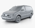 Oldsmobile Silhouette 1997-2004 3d model clay render
