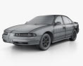Oldsmobile Intrigue 2001 3D 모델  wire render