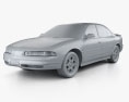 Oldsmobile Intrigue 2001 3D 모델  clay render