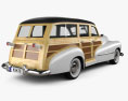Oldsmobile Special 66/68 스테이션 왜건 1947 3D 모델  back view