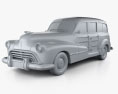 Oldsmobile Special 66/68 Kombi 1947 3D-Modell clay render
