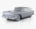 Oldsmobile Dynamic 88 Fiesta Holiday 1958 3D-Modell clay render