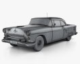 Oldsmobile 88 Super Holiday coupé 1954 3D-Modell wire render