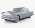 Oldsmobile 88 Super Holiday coupe 1954 3D模型 clay render