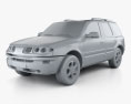 Oldsmobile Bravada 2004 3D 모델  clay render