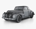 Oldsmobile 80 descapotable 1939 Modelo 3D wire render