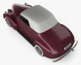 Oldsmobile 80 敞篷车 1939 3D模型 顶视图