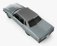 Oldsmobile 98 Regency 1976 3D 모델  top view