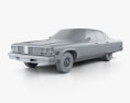 Oldsmobile 98 Regency 1976 3D模型 clay render