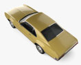 Oldsmobile Toronado 1970 Modello 3D vista dall'alto