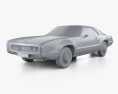Oldsmobile Toronado 1970 3D 모델  clay render