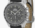Omega Speedmaster Moonwatch Professional Brown Leather Strap 3D-Modell