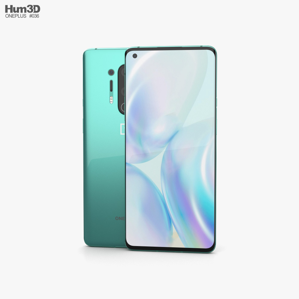 OnePlus 8 Pro Glacial Green 3D-Modell