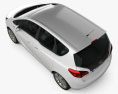Opel Meriva B 2012 3D-Modell Draufsicht