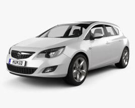 3D model of Opel Astra J 2011