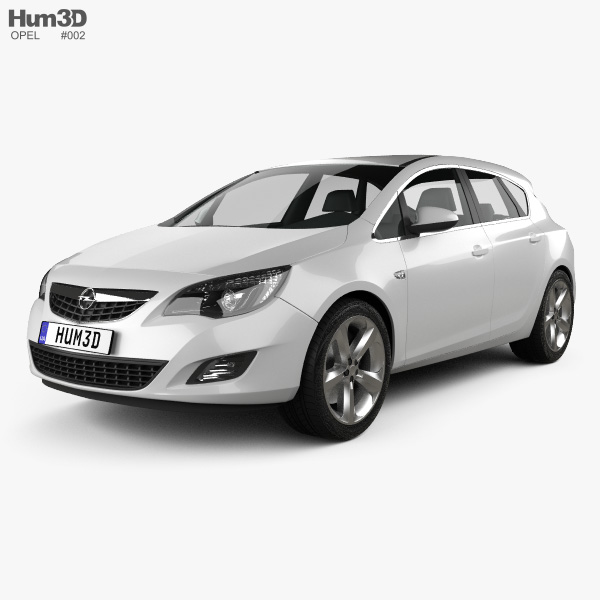 Opel Astra J 2011 3D model