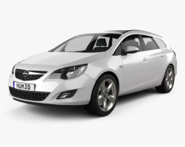 Opel Astra J Tourer 2011 3D model