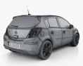 Opel Corsa D 5도어 2011 3D 모델 