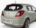 Opel Corsa D пятидверный 2011 3D модель