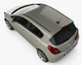 Opel Corsa D 5ドア 2011 3Dモデル top view